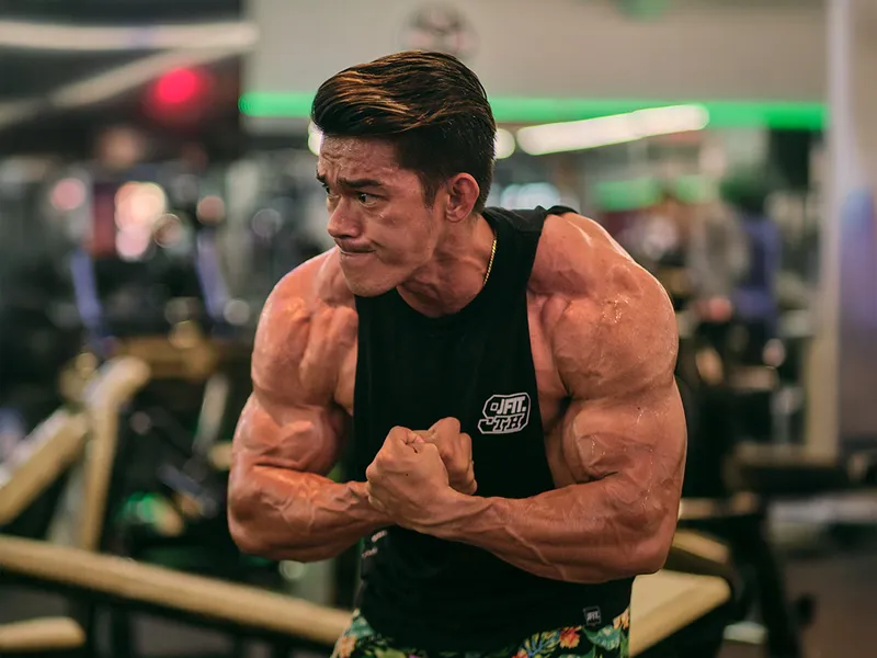 National Champion Thirdy Gamalinda at Fit24 event