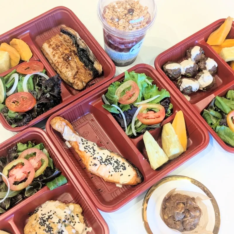 Macro-tracked meal plans prepared at Fit24 Fitness Gym Dumaguete — daily delivery and pickup available
