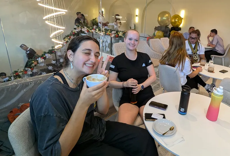 Silliman Foreign Students Enjoying Fit24 Cafe